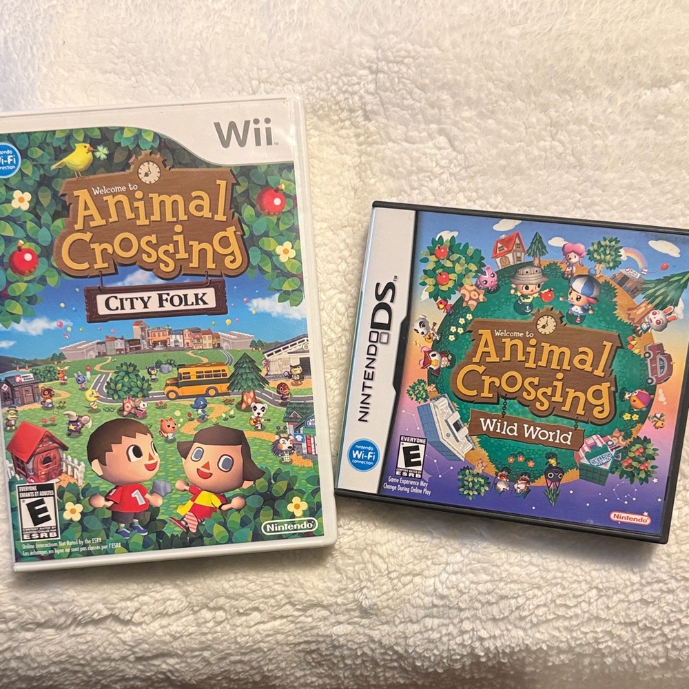 Nintendo Animal Crossing City Folk and Wild World Games